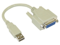 InLine 33101, Beige, USB Type-A, Hankjønn, Hunkjønn PC tilbehør - Kabler og adaptere - Datakabler