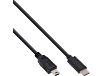 InLine USB C/USB Mini-B 2 m 2 m USB C Mini-USB B USB 2.0 Man/Femal Svart