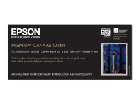 Epson PremierArt Water Resistant Canvas - Skinnende - Rulle (33 cm x 6,1 m) - 350 g/m² - 1 rulle(r) papir på lærred - for SureColor P5000, P800, SC-P10000, P20000, P5000, P700, P7500, P900, P9500