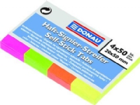 Donau Sticky Notes neon markers 20x50mm, 4 colors x 50 pcs. (14K088X) Skriveredskaper - Markør - Øvrige markør