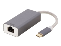 DELTACO USBC-GIGA4 - Nettverksadapter - USB-C 3.1 - Gigabit Ethernet - romgrå PC tilbehør - Kontrollere - IO-kort