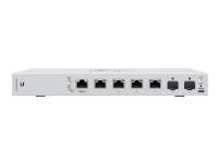 Ubiquiti UniFi Switch US-XG-6POE – Switch – Administrerad – 4 x 100/1000/2.5G/5G/10GBase-T (PoE++) + 2 x 10 Gigabit SFP+ – skrivbordsmodell – PoE++ – Växelström 120/230 V/likström 44 – 57 V