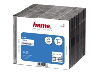 Hama - Tynn CD-oppbevaringseske - svart (en pakke 25) PC-Komponenter - Harddisk og lagring - Medie oppbevaring