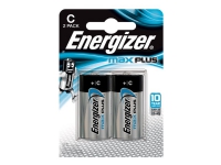 Energizer Max Plus - Batteri 2 x LR14 / C type - Alkalisk PC tilbehør - Ladere og batterier - Diverse batterier