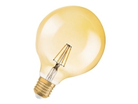 OSRAM Vintage 1906 LED – LED-glödlampa med filament – form: G125 – klar finish – E27 – 2.8 W (motsvarande 21 W) – klass F – varmt vitt ljus – 2400 K
