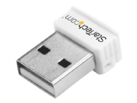 StarTech.com USB 150 Mbps Mini Wireless N-nätverksadapter – 802.11n/g 1T1R USB WiFi-adapter – Vit – Nätverksadapter – USB 2.0 – 802.11b/g/n – vit
