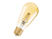 OSRAM Vintage 1906 – LED-glödlampa med filament – form: ST64 – klar finish – E27 – 7 W (motsvarande 54 W) – klass E – varmt vitt ljus – 2400 K
