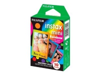 Fujifilm Instax Mini Rainbow - Hurtigvirkende fargefilm - ISO 800 - 10 eksponeringer Foto og video - Foto- og videotilbehør - Diverse