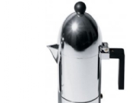 Alessi A9095/6 B, Moka gryte, aluminium, aluminium, 100 mm, 285 mm Kjøkkenapparater - Kaffe - Stempelkanner