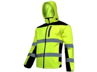 Lahti Pro Hi-Vis softshell jacket with detachable sleeves yellow size S (L4091901)