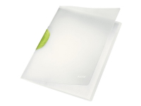 Leitz ColorClip Magic - Klemmefil - for A4 (210 x 297 mm) - kapacitet: 30 ark - semitransparent med mørkegrøn klemme
