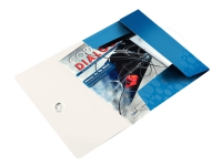 Leitz WOW – 3-flikhållare – ryggbredd: 15 mm – för A4 – kapacitet: 150 ark – metallic-blå