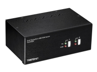 TRENDnet TK-240DP - KVM / audio / USB switch - 2 x KVM / audio / USB - 1 lokalbruger - desktop V2 PC tilbehør - KVM og brytere - Switcher