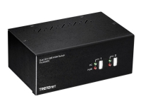 Bilde av Trendnet Tk-232dv - Kvm / Lyd / Usb-svitsj - 2 X Kvm/lyd/usb - 1 Lokalbruker - Stasjonær - Taa-samsvar