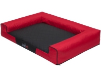 Hobbydog Victoria seng - Rød med sort XXL madrass Kjæledyr - Hund - Hundens soveplass