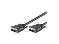 MicroConnect – DVI-kabel – enkel länk – DVI-D (hane) till DVI-D (hane) – 1 m – tumskruvar