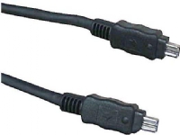 Firewire 4-pinners logo - Firewire 4-pinners, 2m, svart (17069)