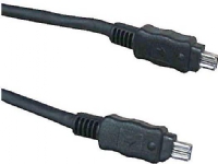 Bilde av Firewire 4-pinners Logo - Firewire 4-pinners, 2m, Svart (17069)