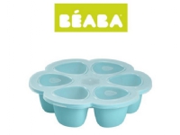 Bilde av Beaba Silikon Babymatbeholder Multiporsjoner, (6x90 Ml), Blå