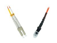 MicroConnect – Nätverkskabel – LC/PC-multiläge (hane) till MT-RJ/PC-multiläge (hane) – 10 m – fiberoptisk – 50/125 mikron – OM3 – orange