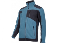 Lahti Pro Reinforced fleece jacket turquoise and black size S (L4011401)