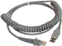 Datalogic CAB-412 – USB-kabel – USB – lindad – för Gryphon D120 D220  Heron D130  Lynx D432 D432E  Touch 65 Light 65 PRO 90 Light 90 Pro