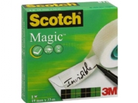 3M Scotch Magic 810 19mm x 33m, 33 m, Gjennomsiktig, 19 mm Kontorartikler - Teip & Dispensere - Kontorteip
