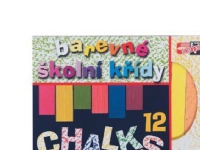 Koh-I-Noor H112506, 12 stykker, Multi Skole og hobby - Faste farger - Fargekritt til skolebruk