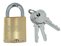 Mega Messing sjakkel hengelås 50mm, forsterket - 24250