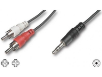 TECHLY 504402 Techly Audio stereo cable Jack 3.5mm to 2x RCA M/M 50cm PC tilbehør - Kabler og adaptere - Lydkabler