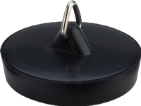VIEGA Vaskeprop Ø38,5 mm i gummi med kædeholder for kuglekæde Rørlegger artikler - Baderommet - Tilbehør for håndvask