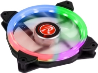Raijintek IRIS 12 Rainbow RGB LED Fan – Black – PWM – 120mm (800-1800 rpm)
