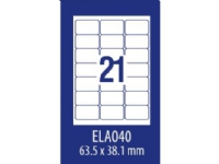 Produktfoto för Etikett LYRECO 63,5x38,1mm 2100/fp