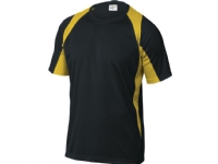 DELTA PLUS T-Shirt polyester 160G quick-drying black and yellow L (BALINJGT) Klær og beskyttelse - Arbeidsklær - T-skjorter