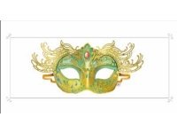 DA VINCI Karnet Maska zielony 12x23 cm + koperta (G06 29A 222) Barn & Bolig - Dekorasjon - Gaveartikler