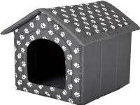 HOBBYDOG Doghouse with paws – gray R1