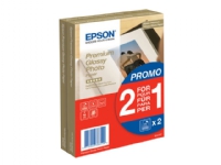 Epson Premium Glossy Photo Paper BOGOF - Blank - 100 x 150 mm - 255 g/m² - 40 ark fotopapir (en pakke 2) - for EcoTank ET-2650, 2750, 2751, 2756, 2850, 2851, 2856, 4750, 4850 Papir & Emballasje - Hvitt papir - fotopapir