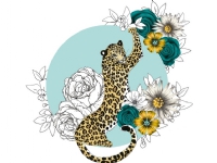 Clear Creation Karnet Swarovski kwadrat Gepard kwiaty (CL1424) Barn & Bolig - Dekorasjon - Gaveartikler