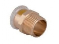 Geberit Connector Mapress Kupfer Gas 18mm transition with 1/2 male thread (34667)