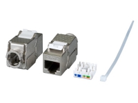 EFB Elektronik E-200100, Flat, Metallisk, RJ-45, IDC, Hunkjønn, Hunkjønn