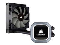 CORSAIR Hydro Series H60 High Performance Liquid CPU Cooler – Kylsystem med vätska till processorn – (för: LGA1156 AM2 LGA1366 AM3 LGA1155 LGA2011 FM1 FM2 LGA1150 LGA1151 AM4 LGA2066 LGA1200) – koppar med aluminiumbas – 120 mm – svart