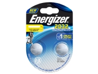 Energizer Ultimate Lithium 2032, Engangsbatteri, CR2032, Lithium, 3 V, 2 stykker, Sølv Strøm artikler - Batterier - Knappcelle batterier