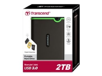 Transcend StoreJet 25M3 - Harddisk - 2 TB - ekstern (bærbar) - 2.5 - USB 3.0 PC-Komponenter - Harddisk og lagring - Ekstern Harddisker