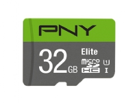 PNY - Flashminnekort (microSDHC til SD-adapter inkludert) - 32 GB - UHS Class 1 / Class10 - microSDHC UHS-I Tele & GPS - Mobilt tilbehør - Minnekort