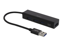 DELTACO UH-487 – Hubb – 4 x USB 3.1 Gen 1 – skrivbordsmodell