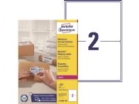 Avery L7168B-100 adresseetiket 199,6x143,5mm hvid BlockOut (200 stk.) Papir & Emballasje - Emballasje - Etiketter og etiketter