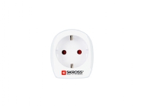 Skross 1.500201-E, Type C (Europlug), 100-250 V, 16 A, Hvit, 4000 W, 56 mm