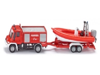 Siku Unimog Fire Engine With Boat