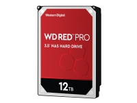 WD Red Pro WD121KFBX – Hårddisk – 12 TB – intern – 3,5 – SATA 6Gb/s – 7200 rpm – buffert: 256 MB