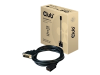 Club 3D CAC-1211 – Adapterkabel – dubbel länk – DVI-D hane till HDMI hona – 2 m